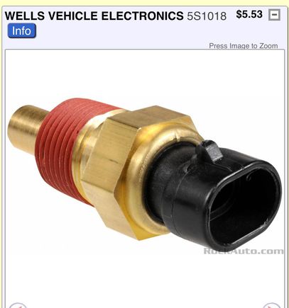 This is a cts coolant temperature sensor. Not sure what all you’re saying. If data is skewed on
A scanner any check engine light ? So it’s running good clod just not when warmed up ?