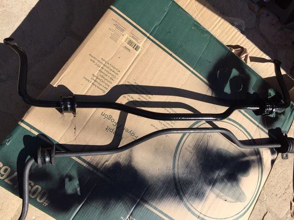 A side to side comparison. These photos don't really show the HUGE difference in circumference.