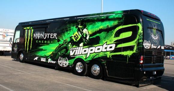 Monster bus wrap