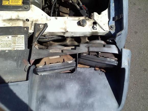 Driver side headlight, accident damage
