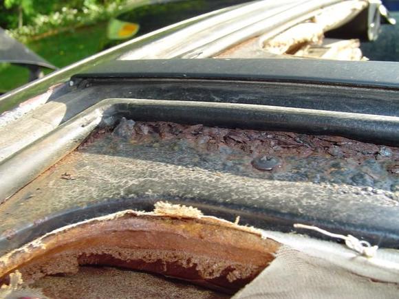 Driverside T-Top Rot