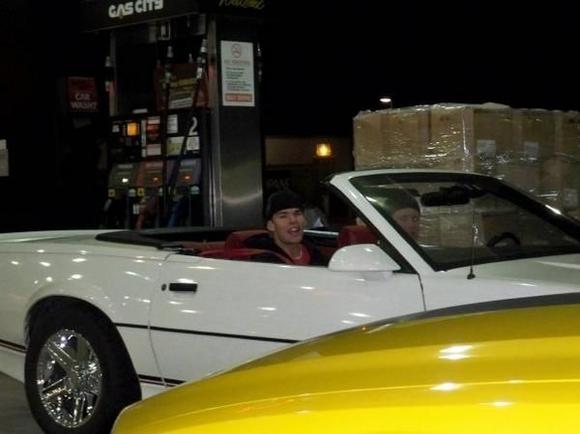 during one of the cruise nights and my car was dirty, no joke