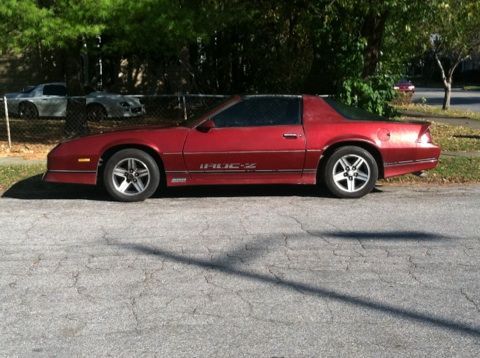 faded paint. u can see my 86 in the background