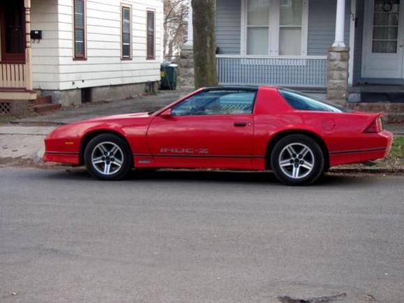 1987 iroc just picked it up  12/2011