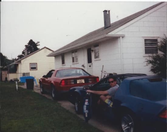Cape May NJ 1988, my friends 86 IROC behind me.