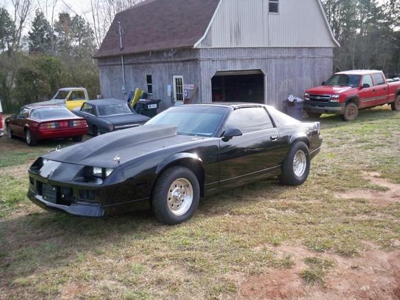 my 85 z28 at my shop(house)