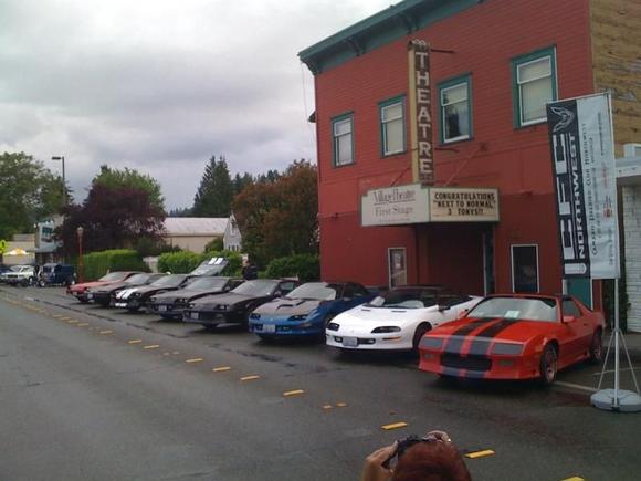 Me shooting a pic of the club's lineup at Fenders on Front Street.