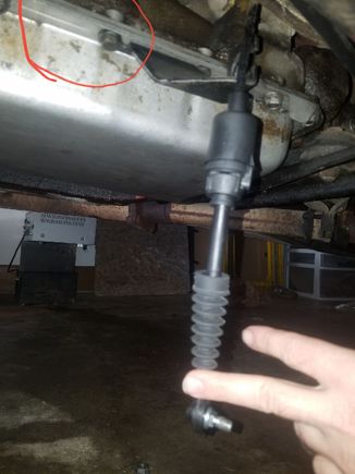 This picture just shows where the bracket is currently mounted.
