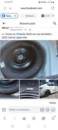 This 2022 toyota spare was posted the other day