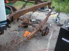 just the rear axle off the frame
