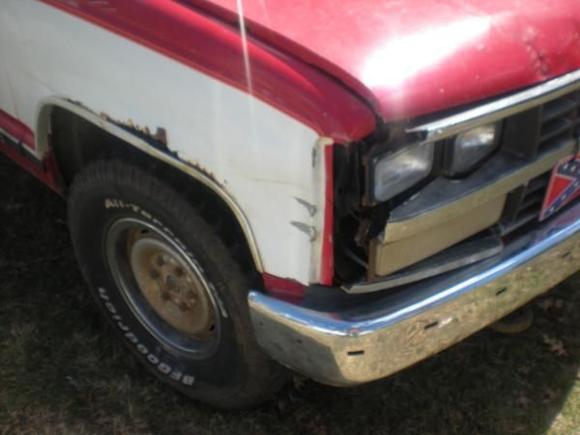 passenger side of grill before