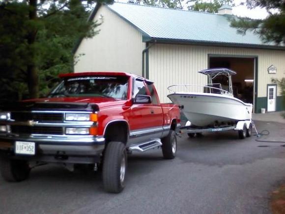 just cleanin the boat