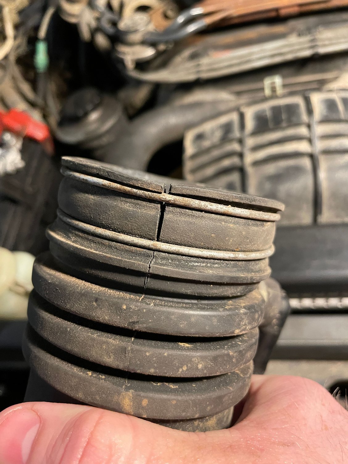 Is this a bad crack on the intake hose? YotaTech Forums