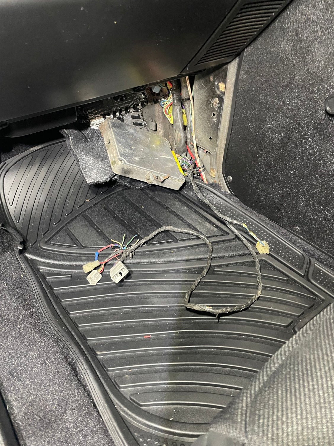 This is what I have running up the passenger side 