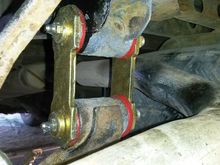 installed after the spring bolt decided to come out of the brace had to press it into the bushing and bracket at the same time ugh...