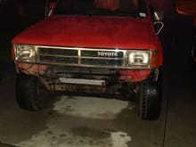 Once I got the front bumper off, the new one bolted up with no problems.