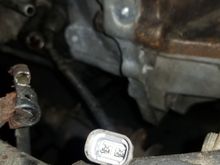 Hi everyone, been searching yotatech and google for 2hrs now.
 Would any of you be able to tell what this plug is for?
 1995 runner 3.0 automatic. It's located passenger side directly behind bell housing.I think it maybe TC lockup? Was doing a motor swap and somehow the plug for it has been deleted. If I know what it is or even the wire colors I can manually wire it back to what it needs. Thank you to anyone, very much appreciated
