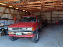 in the pole barn at my in-laws
