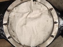 Low grit schotch pad to clean up the gasket surface. Stiffed with rags to keep any trash out.