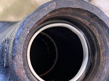 Teflon seal goes inside o-ring.