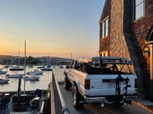 Rockport, MA at sunset.