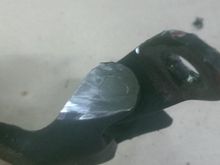 ground off top starting to show the actual separation of the pin from the hinge