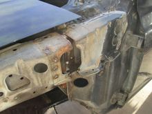 So I started straightening  the remains back out and remounted them.