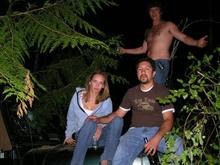 little brother smacked tree and nocked the  deadtop right on the driverside windsheild.my wife,bestfriend jerry.and me
