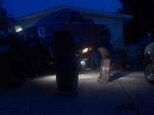 took two leafs out in the rear for more flex.