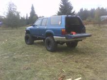 After taking off smoked tail lights, Back all opened up.