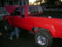 Getting the old exhaust manifold out
What a PITA!!!