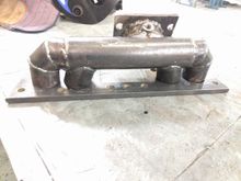 Turbo manifold pipes welded.