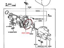 Exploded view of the distributor
