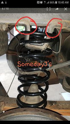 Not resting on frame
