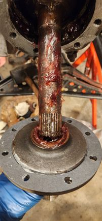 Spindle bushing greased.