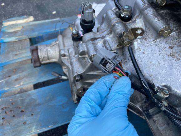 Cut wire, smashed connector.