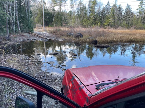 That looked too deep, with big rocks and no recovery gear, we had to turn back. Next time we’ll come from the other side.