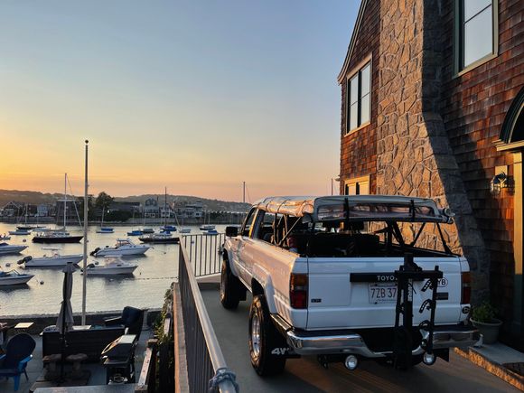 Rockport, MA at sunset.