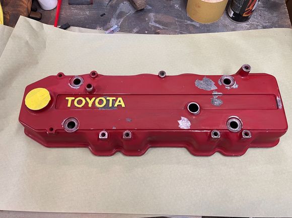 Scuffed up. Yellow 3M masking tape is expensive but awesome.