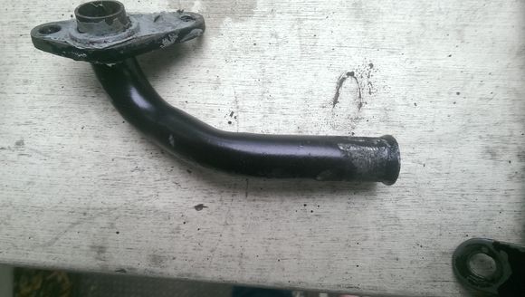 end flared a tiny bit to help the hose stay on