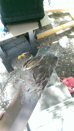 held the ring at the angle I wanted and used gloves to "sculpt the Bondo hair into place