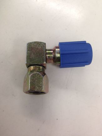 NAPA for the win
High side cheap adapter fits
Lo side fits, but you will never be able to connect the manifold

I put right angle adapters on both sides
Steel ones
From NAPA