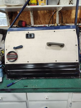 I built both door panels. The will be covered in gray pleather.