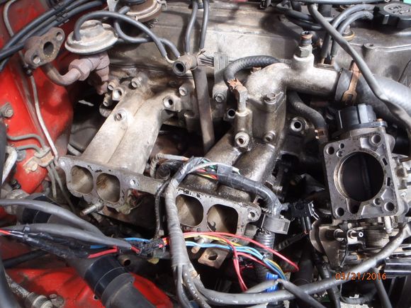 part of previous injector rewiring visible