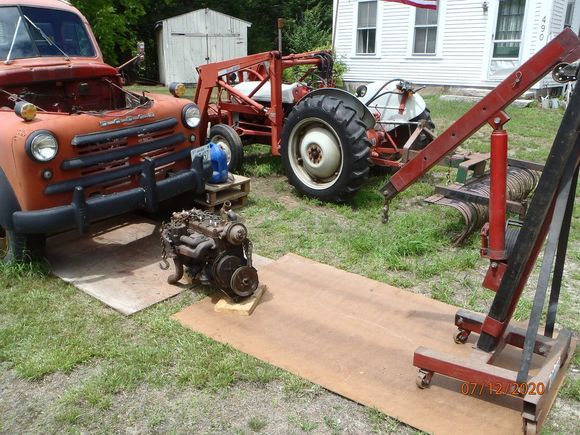 pulled the old motor