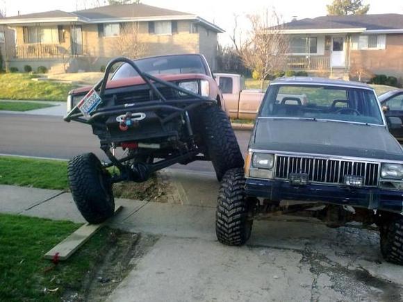 poser shot with my old cherokee ..
