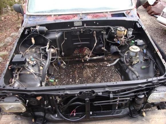 Engine compartment / fire wall all done.