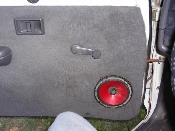 door speakers liberated from junk yard junker