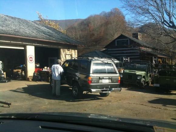 Dropping it off at Hardcore4X4 for installation of lift, tires, wheels, shocks, ball joints, tie rods.
