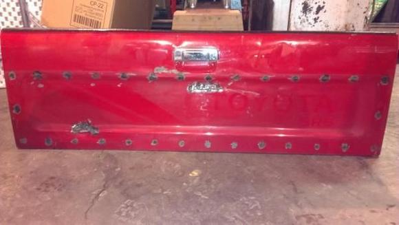 Fixing the holes in my tailgate.
